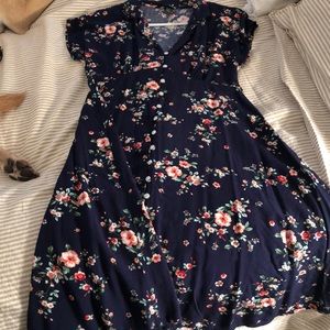 Navy midi dress from Target